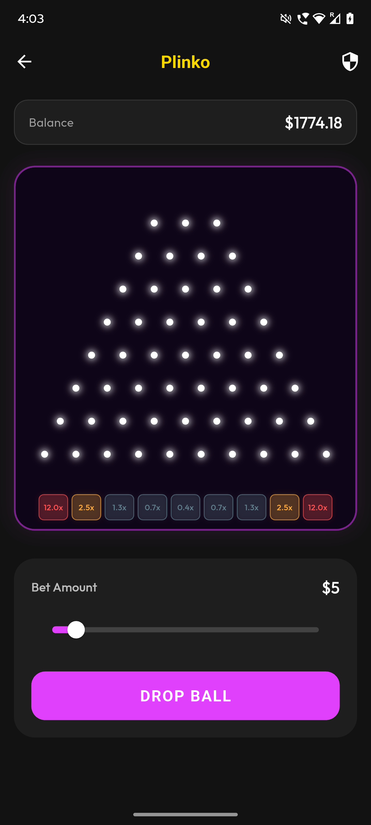 Plinko gameplay preview